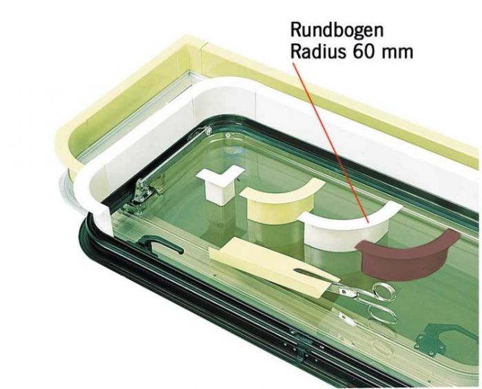 Fensterabdeckprofil, Innenrahmen Fenster