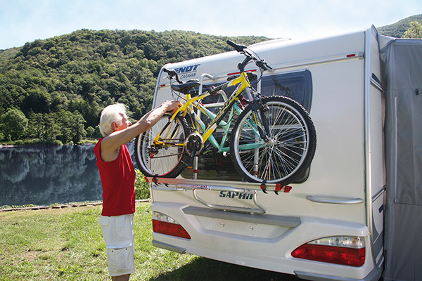 Carry-Bike für Wohnwagenheckwand