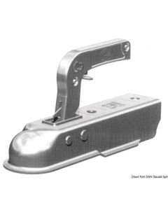 Anhängerkupplung, quadr. 50 mm bis 750 kg 