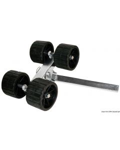 Schwenkrolle, 4 Rollen gerade 40 mm 