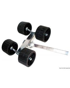 Schwenkrolle, 4 Rollen erhöht 40 mm 