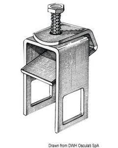 Befestigungsklammer für Rolle 50 x 50 mm 