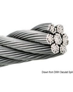 Edelstahlseil AISI 316 133-Drähte 4 mm 