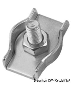 VA-Stahl Stahlklemme, einzeln 2 mm 