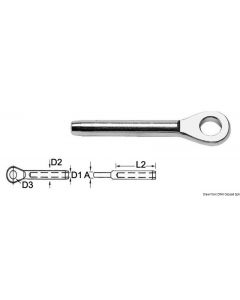 Augterminal AISI 316 Ø 4 mm 
