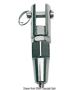 Gabelterminal zum Verspleissen AISI 316  Ø 4 mm 