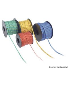 Spule m. Dyneema-Leine Reißfestigkeit grün Ø 2 