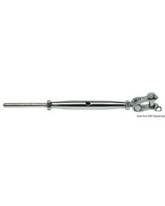 Wantenspanner m. Gelenkgabeln AISI 316 10 mm 