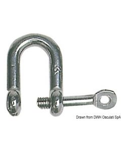 U-Schäkel m. Schlüsselbolzen AISI 316 4 mm 