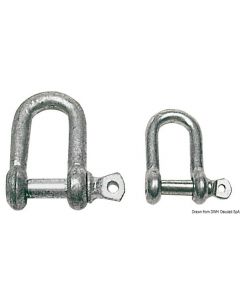 Schäkel aus verzinktem Stahl 10 mm 
