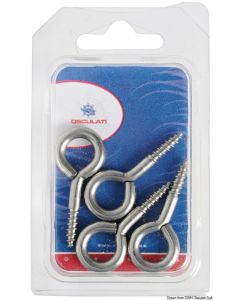 VA-Stahl Augenschraube 28 x 3 mm Blisterverpackung 10 Stk.