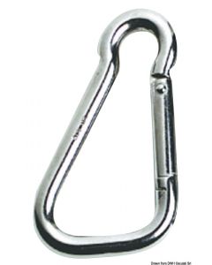 Karabinerhaken AISI 316 weiter Öffnung 10 mm 