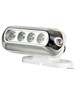 LED-Strahler m. 4 weißen LEDs, komplett 