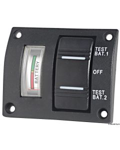Testpaneel f. 2 Batterien, wasserdicht 
