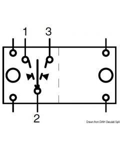 Schalter (ON)-OFF-(ON) 2 Glühbirne, weiß 12 V 