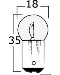 Glühlampe zweipolig 24 V 10 W 