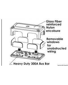 Bus-Bar Hochleistungsklemme 2 x 10 mm 
