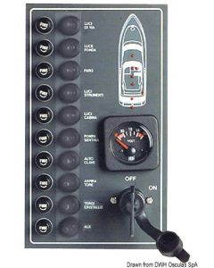 Elektrische Schalttafel 10 Schalter 