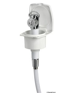 New Edge Dusche, weiß PVC-Schlauch 4 m 