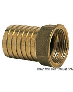 Messingguss-Schlauchanschlss Innen 1/4" x 10 mm 