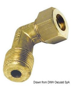 Druckanschluss Kupferleitung 90° A 10 mm x 1/4" 