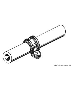 Schlauch-/Rohrschelle VA-Stahl, gummiert 10 mm 