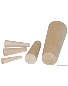 Set of 10 Notfallstopfen aus Holz von 8 bis 38 mm 