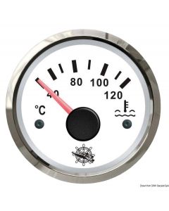 Wassertemperaturanzeige 40/120° weiß/poliert 
