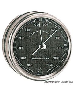Barigo Barometer Orion, schwarzes Ziffernblatt 