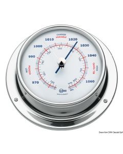 Barigo Sky Barometer Va-Stahl hochglanzpolier/weiß 