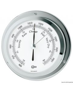 Barigo Barometer Star Messing, verchromt 