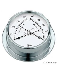 Barigo Regatta weißer Hygro-Thermometer 