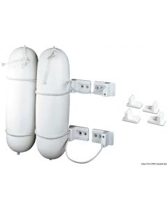Set von 4 Fenderhalterungen aus Nylon weiß 