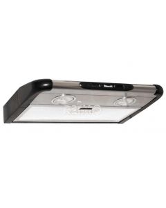 Dunstabzugshaube Flat 12V, schwarz/silber, 40cm, 2 LED Spots