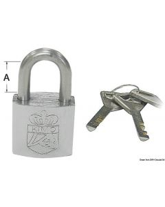 Set bestehend aus 4 Marine-Schlössern mit gleichem Schlüssel, ABLOY-Sicherheitssystem