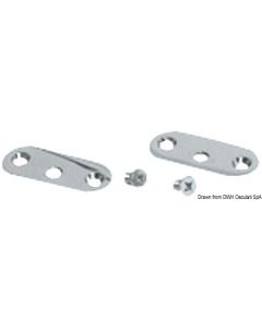 Handlaufsetbfestigung 3 Platten + 2 Schrauben 