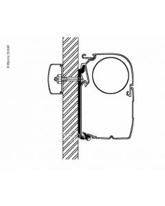 Universal Omnistor Flachadapter Länge: 4 Meter für Markisen der Serie 5