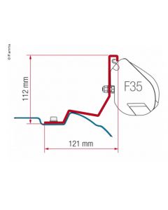 Montageadapter F35 Pro 270 cm mit PrivacyRoom CS Light 280