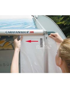 PRIVACY ROOM CS Light f. Carav. Store 270cm grau Fast Clip