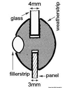 PVC-Fensterprofilleiste 26,5 x20 mm 