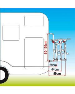 Heckträger Carry Bike UL für 2 Räder
