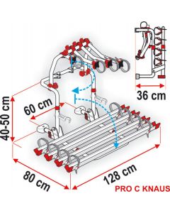 Heckträger Carry Bike ProC Knaus für 2 Räder