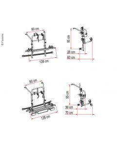 Alu-Heckträger Omni- Bike Universal 2 Räder