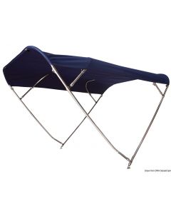 Klappbares Sonnenverdeck SHADE MASTER FLY INOX DEEPTH, mit 4 Bügeln