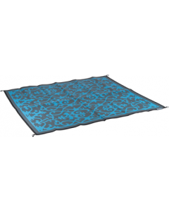Koc plażowy dwustronny - Chill mat Picnic - 2 x 1,8m - Niebieski