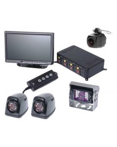 carbest Profi-View Deluxe 7 Zoll Farbrückfahr-Kamerasystem mit 4 Kameras