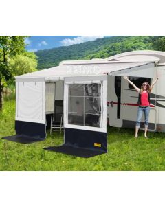 Reimo-Markisenzelt Villa Store Länge:4,0m Anbauhöhe: 250-280cm