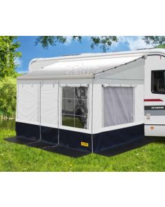 Reimo-Markisenzelt Villa Store Länge:4,5m Anbauhöhe: 250-280cm