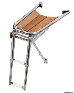 Bugspriet AISI 316/Teak m. Leiter, 2 Stufen 