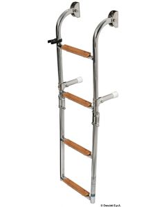 Badeleiter AISI316/Iroko 4 Stufen 